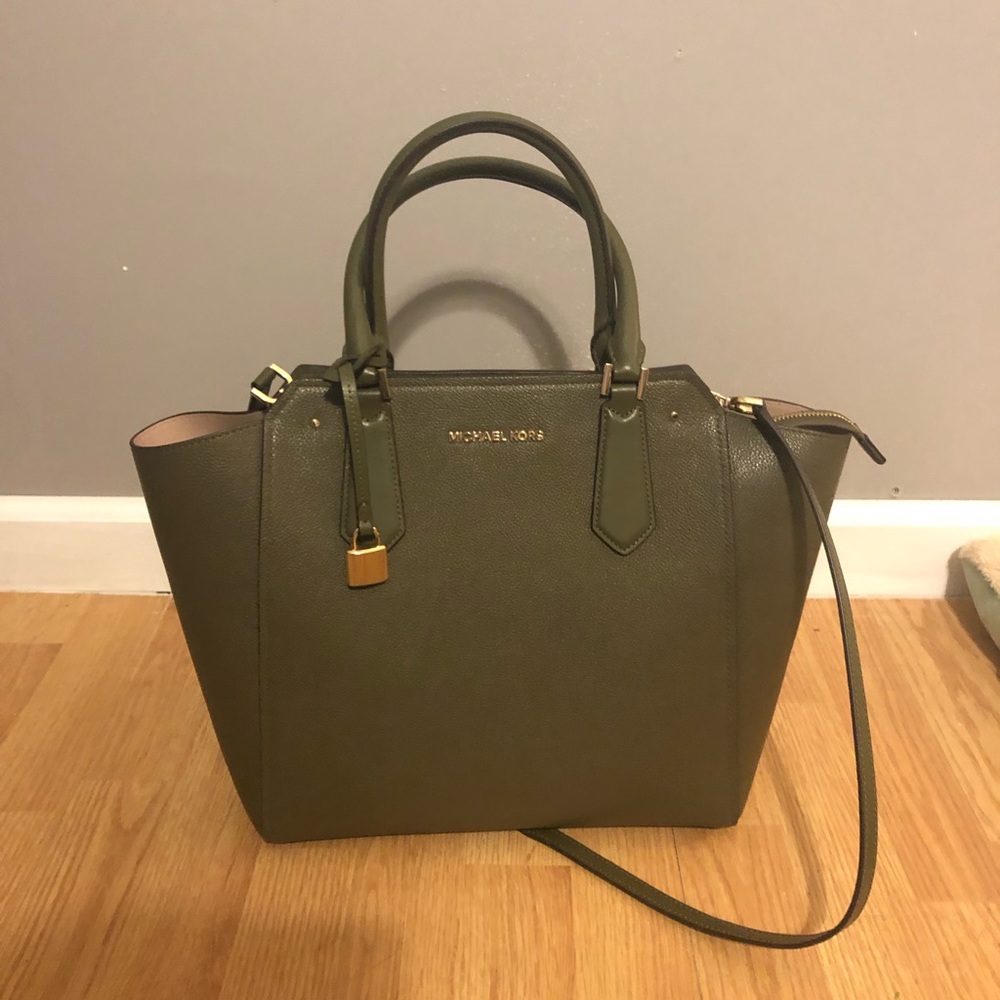 Michael Kors Olive Green Purse